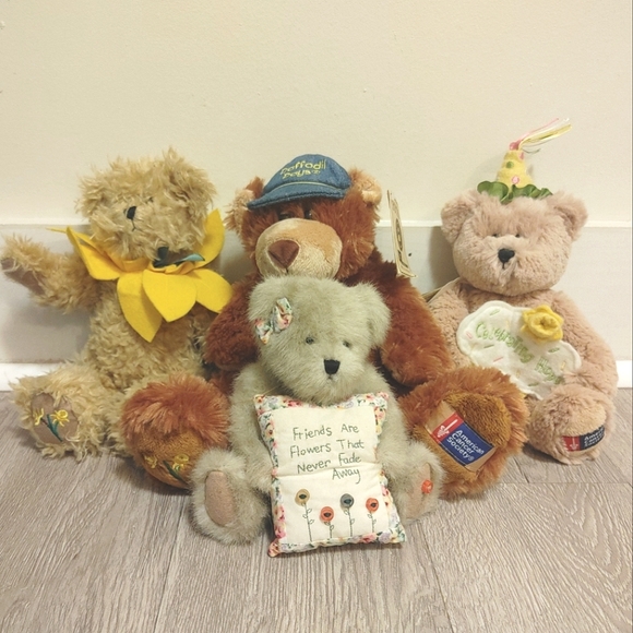 Boyds Bears Plush Stuffed Animal Lot Of 5 Various Years And Sizes Original Tags - Picture 13 of 15